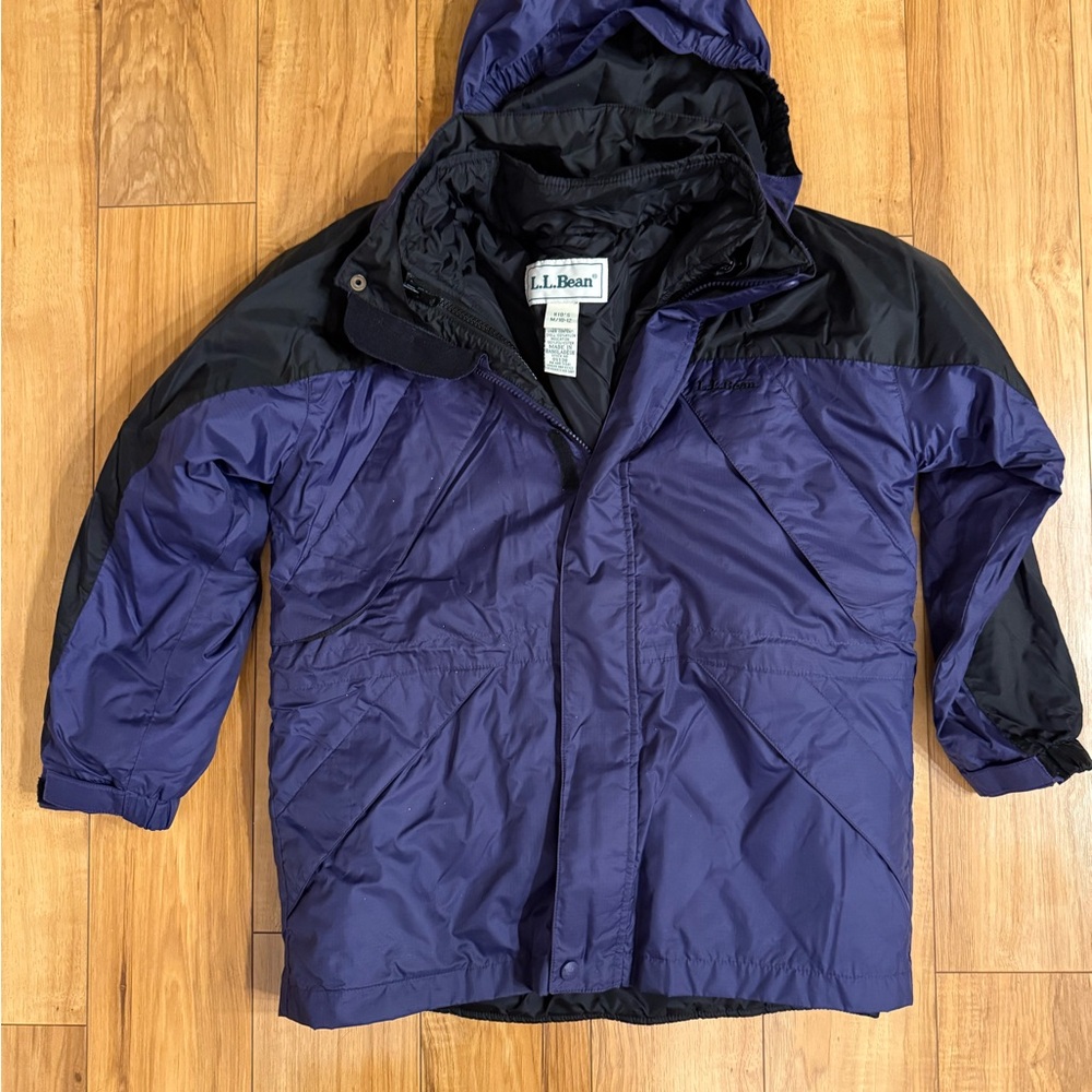 L.L. Bean Purple and Black Jacket